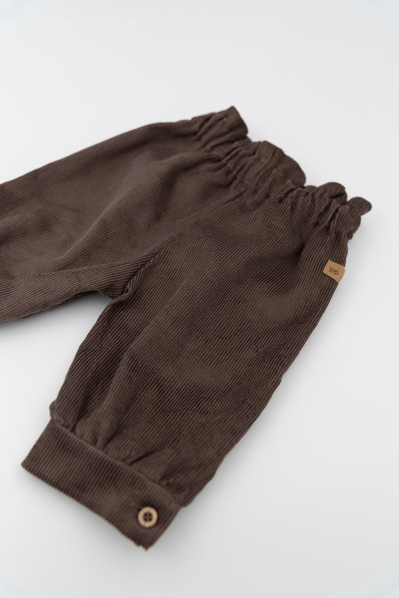 Pantaloncino a Caramella in Velluto a Coste
