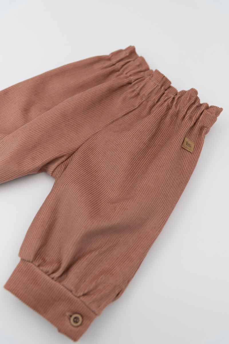 Pantaloncino a Caramella in Velluto a Coste