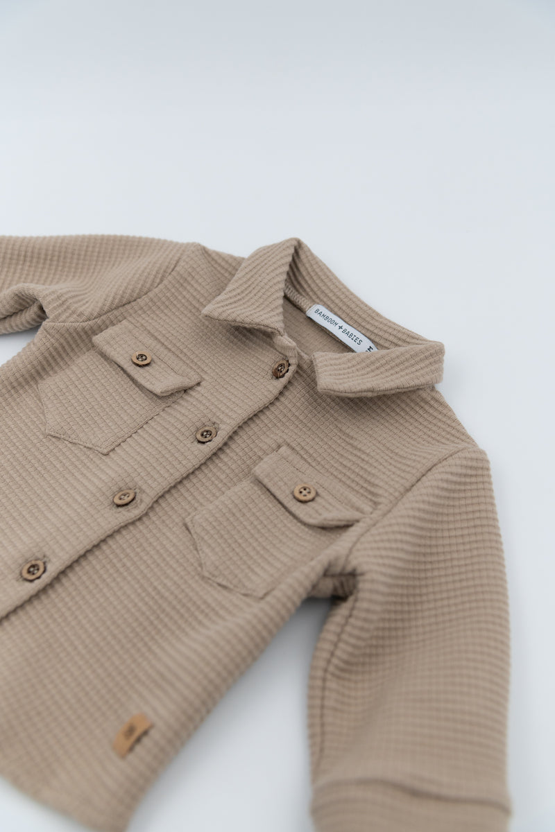 Camicia in Velluto a Costine Bimbo