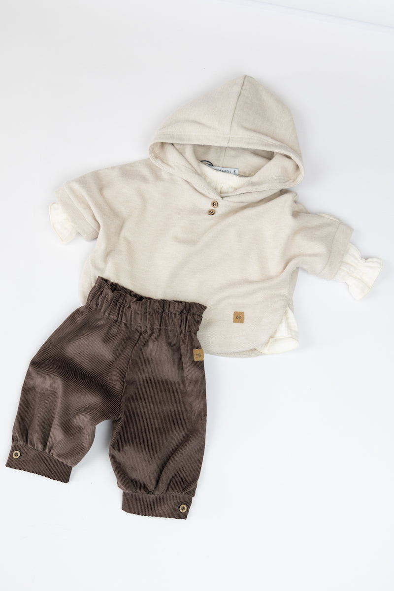 Pantaloncino a Caramella in Velluto a Coste