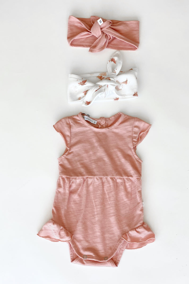 Pagliaccetto con maniche Volant bimba