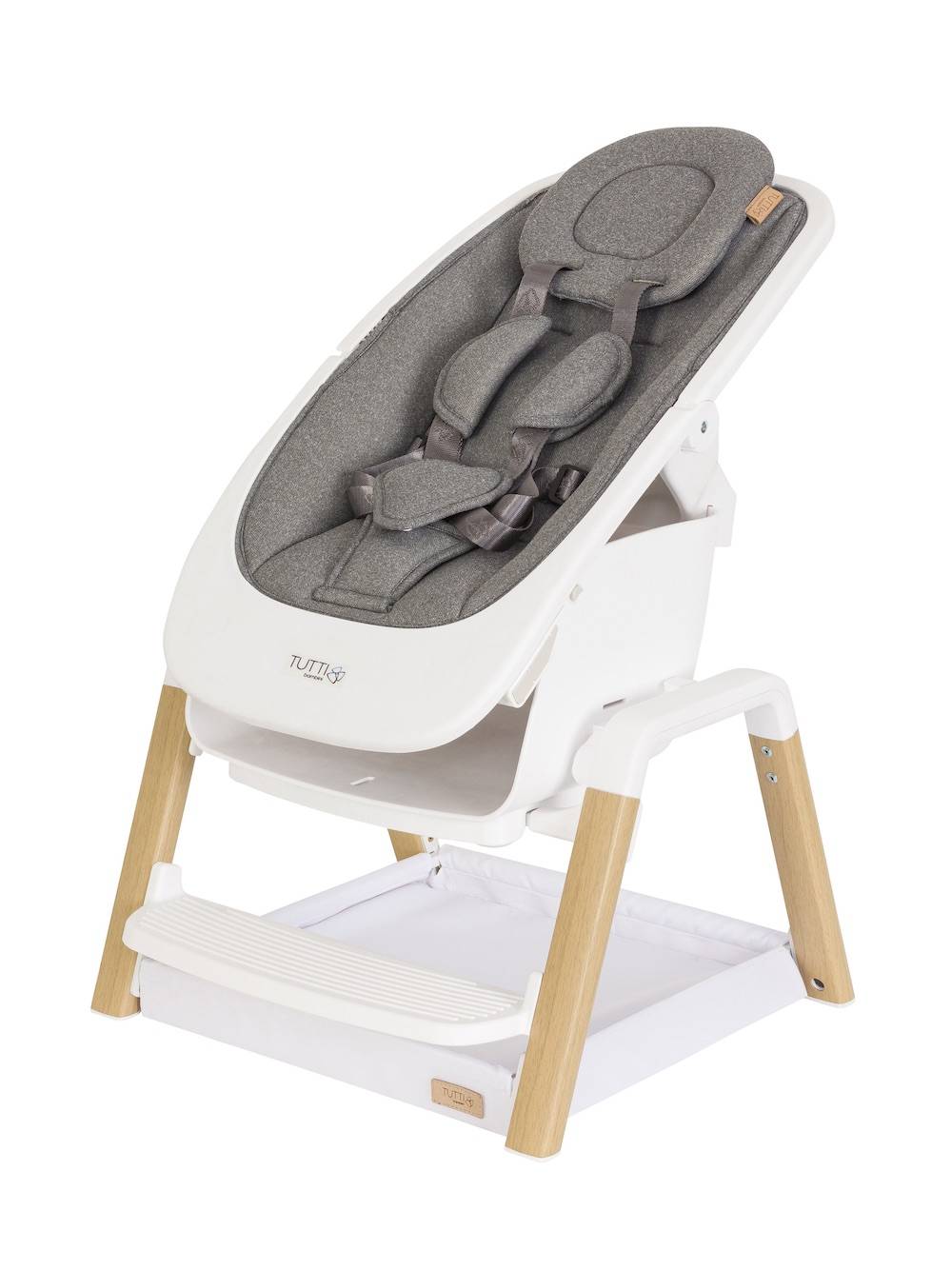 Tuttibambini Nova Dondolo- Bianco/Legno Quercia.