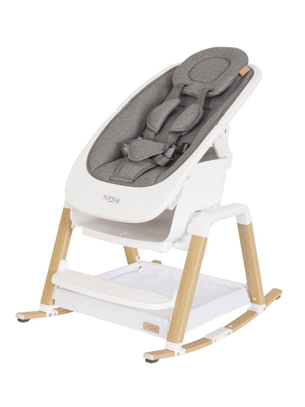 Tuttibambini Nova Dondolo- Bianco/Legno Quercia.