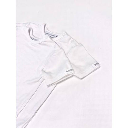 Bamboom Maglietta Basic Maniche Corte - White - 2 pc-