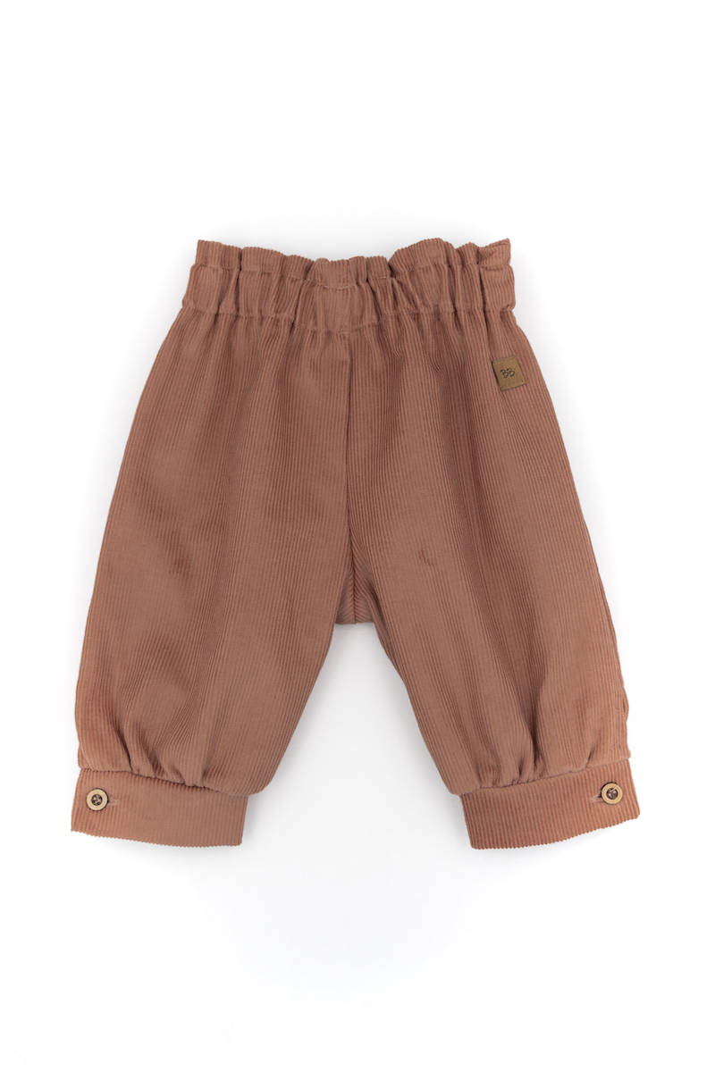 Pantaloncino a Caramella in Velluto a Coste