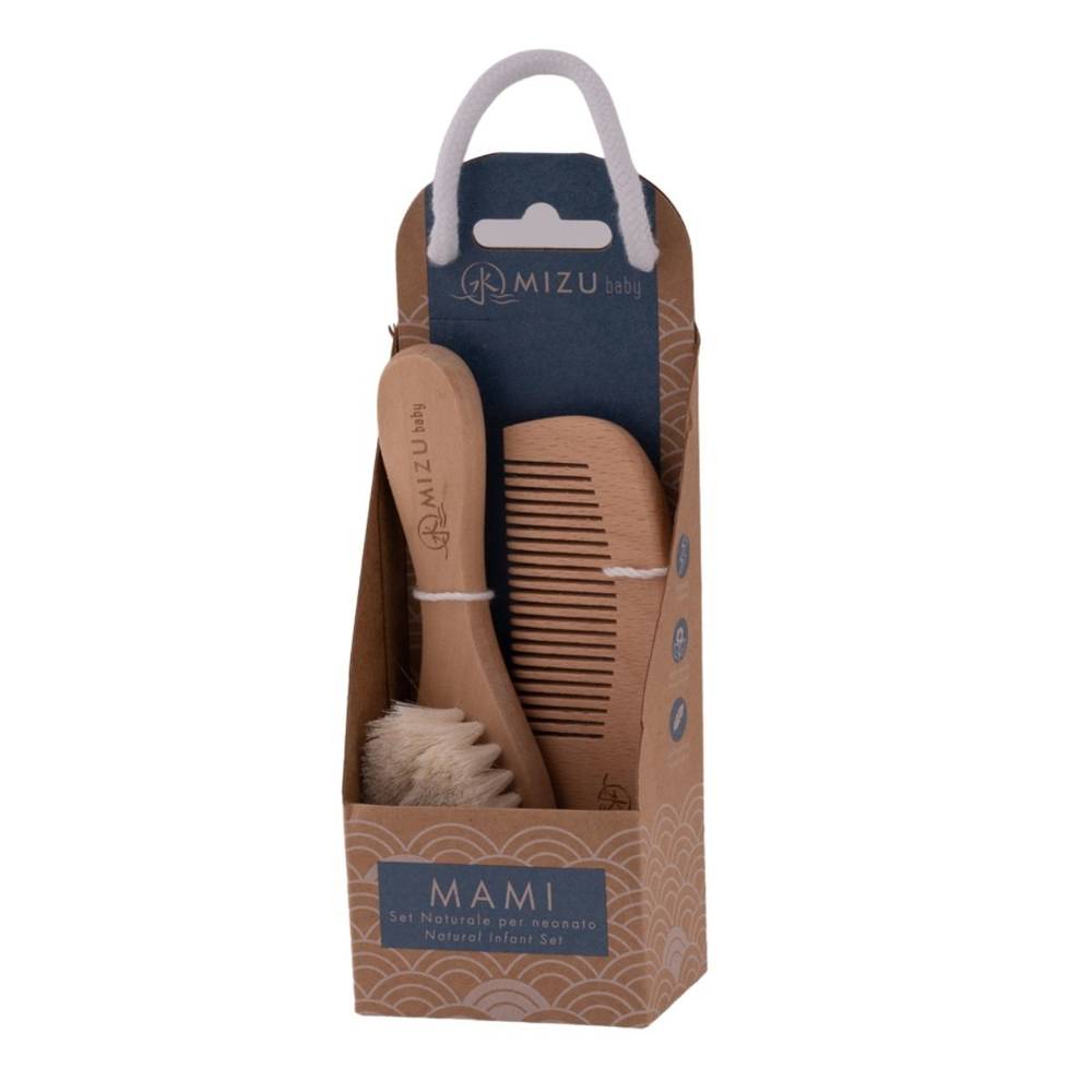 Mami - Set spazzola e pettine in bamboo